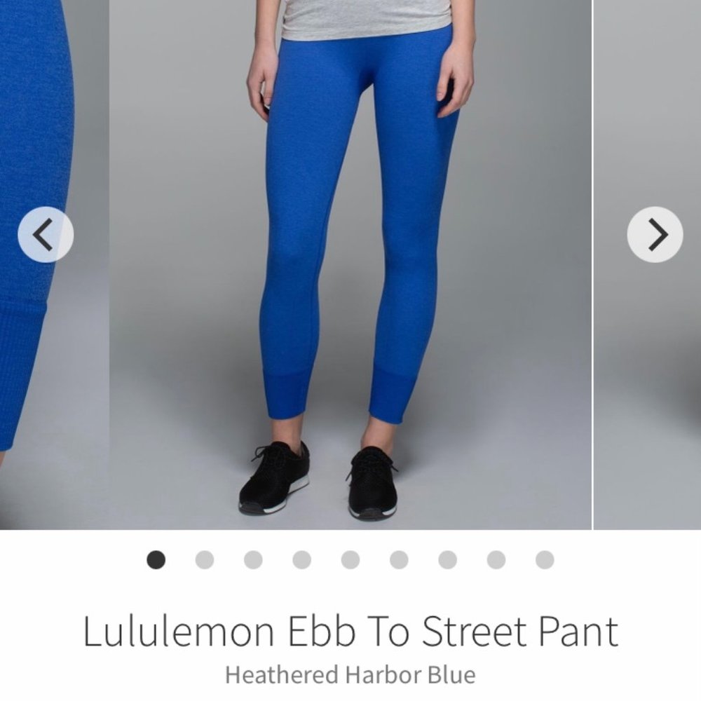 ** ISO Lululemon Ebb To Street Pant Harbor Blue **